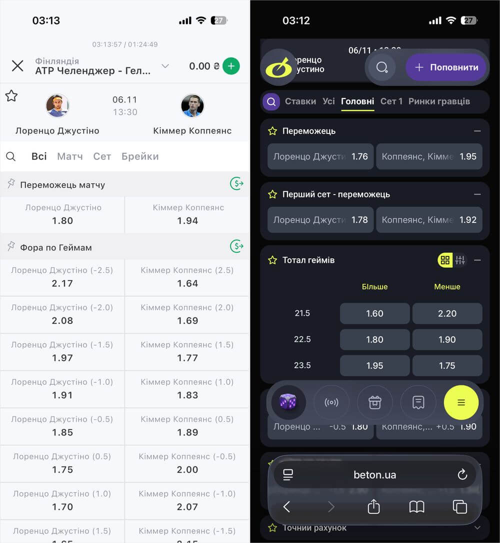 lorenzo giustino odds